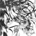 White Feather - schwarz/weiß